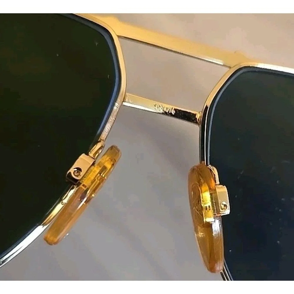 Valentino V632 Sunglasses 962 140 Gold Tone 58-14mm Vintage‎ Made Italy W/ Case